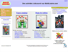 Tablet Screenshot of multiloisirs.com